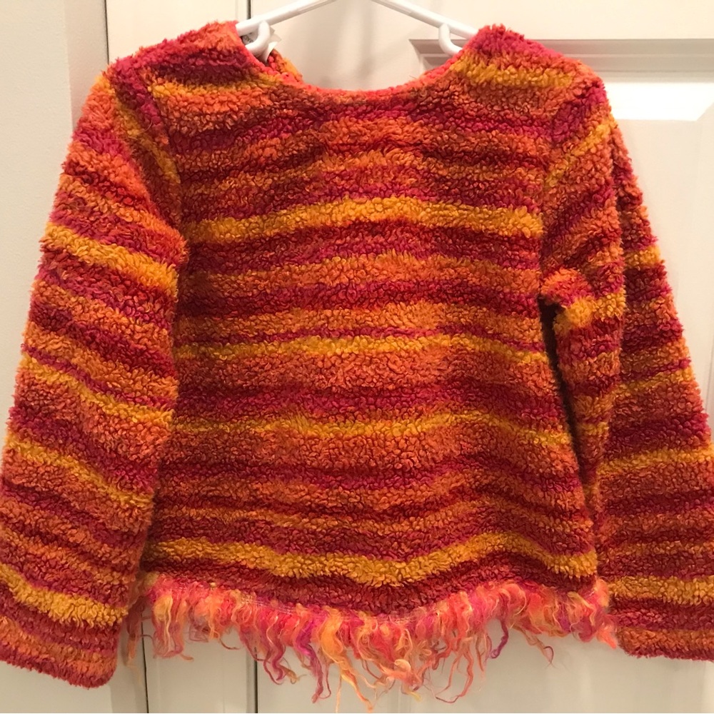 Baby Lulu Boutique Bright Fuzzy Sweater Toddler 4 5